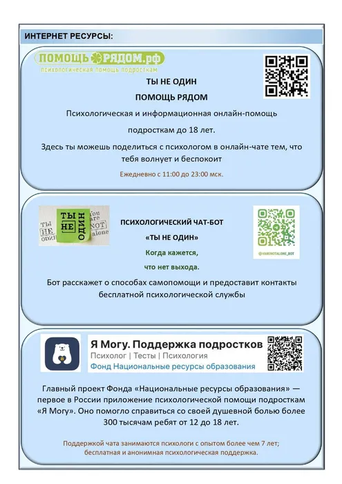 Памятка для несовершеннолетних Помощь рядом. Телефоны и службы поддержки несовершеннолетних в Мурманске (1)_page-0002