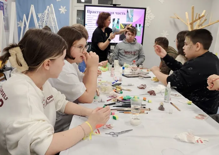 Фото: второй мастер-класс в разгаре