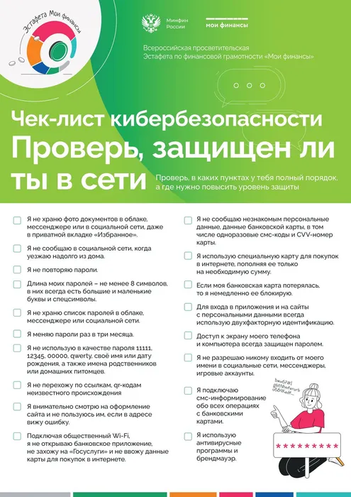 Изображение: чек-лист по кибербезопасности
